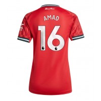Stroje piłkarskie Manchester United Amad Diallo #16 Koszulka Podstawowej dla damskie 2025-26 Krótki Rękaw